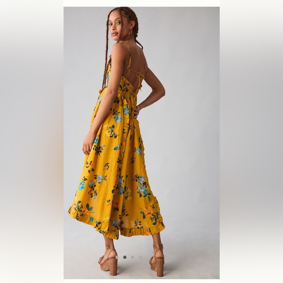 Anthropologie Maeve High-Low Pleated Dress - Picture 2 of 9